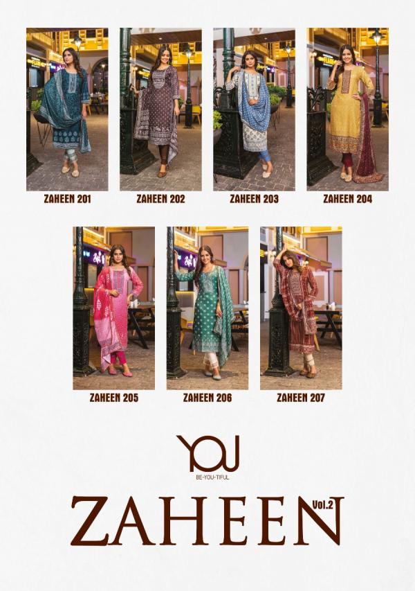 Wanna Zaheen Vol 2 Festival Wear Kurti Pant With Dupatta Collection